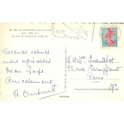 Carte postale ancienne Morzine lac de Montriond 1048m Haute-Savoie