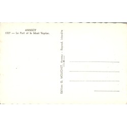 Carte postale ancienne Annecy port Mont Veyrier Haute-Savoie