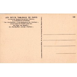 Carte postale ancienne Paris place Édouard Rostand rue Soufflot Panthéon