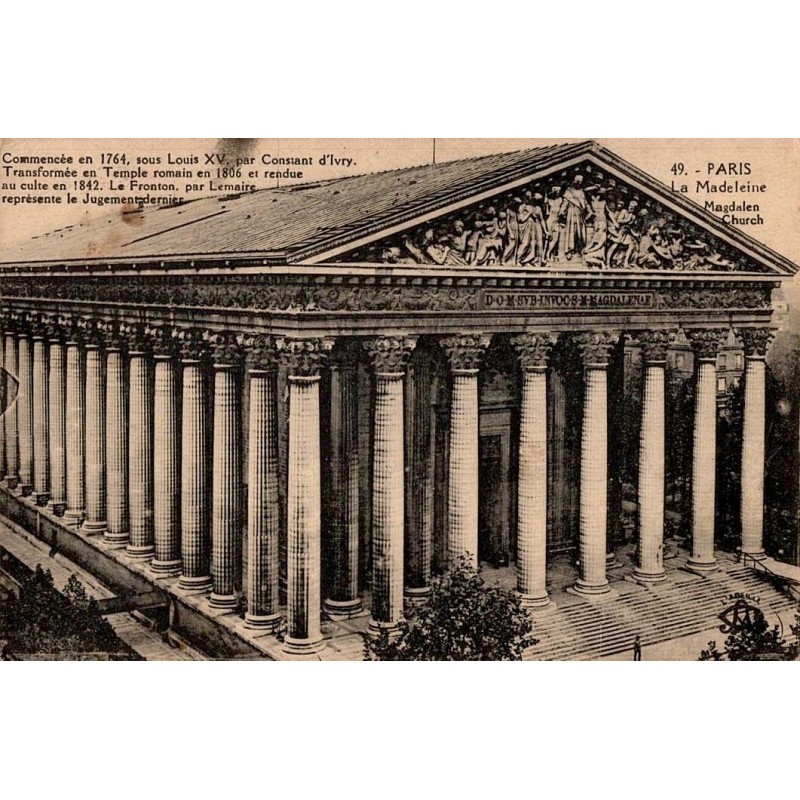 49 - PARIS - La Madeleine - Magdalen church