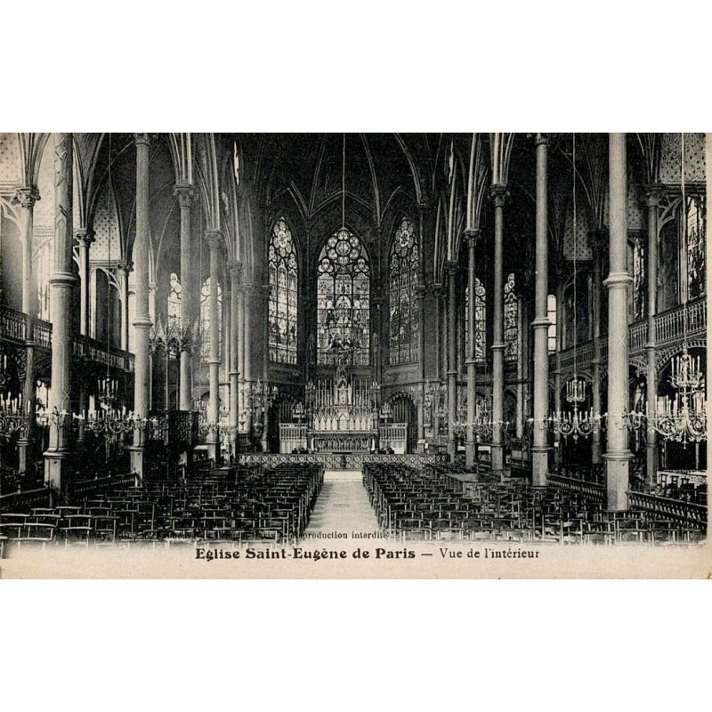 Église Saint Eugène de Paris - Vue de l’intérieur