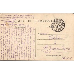 Carte postale ancienne Paris panorama Arc de Triomphe pris en ballon 130m