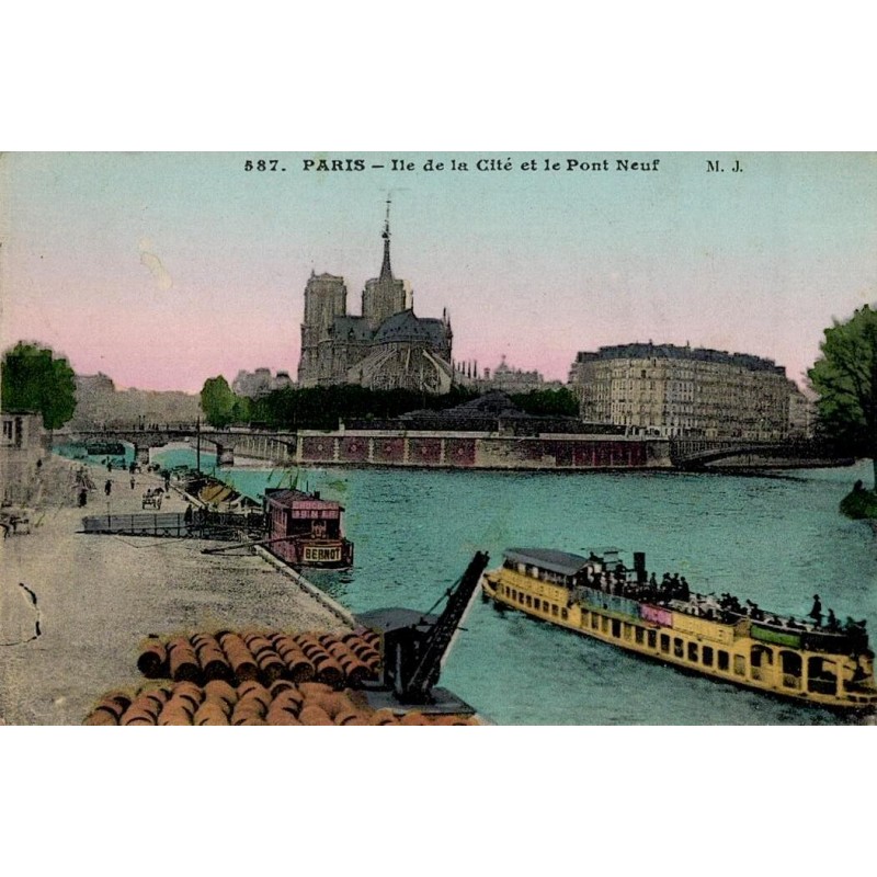 587 - PARIS - Ile de la Cité et le pont Neuf