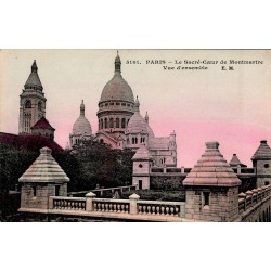 5101- PARIS - Le Sacré Cœur de Mont Martre - Vue d'ensemble - E.M.