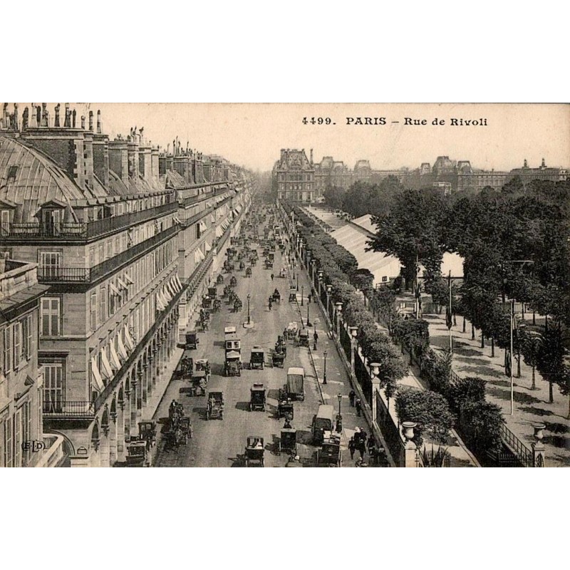 Carte postale ancienne Paris – Rue de Rivoli