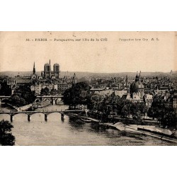 32 - PARIS - Perscpective sur l'Ile de la cité