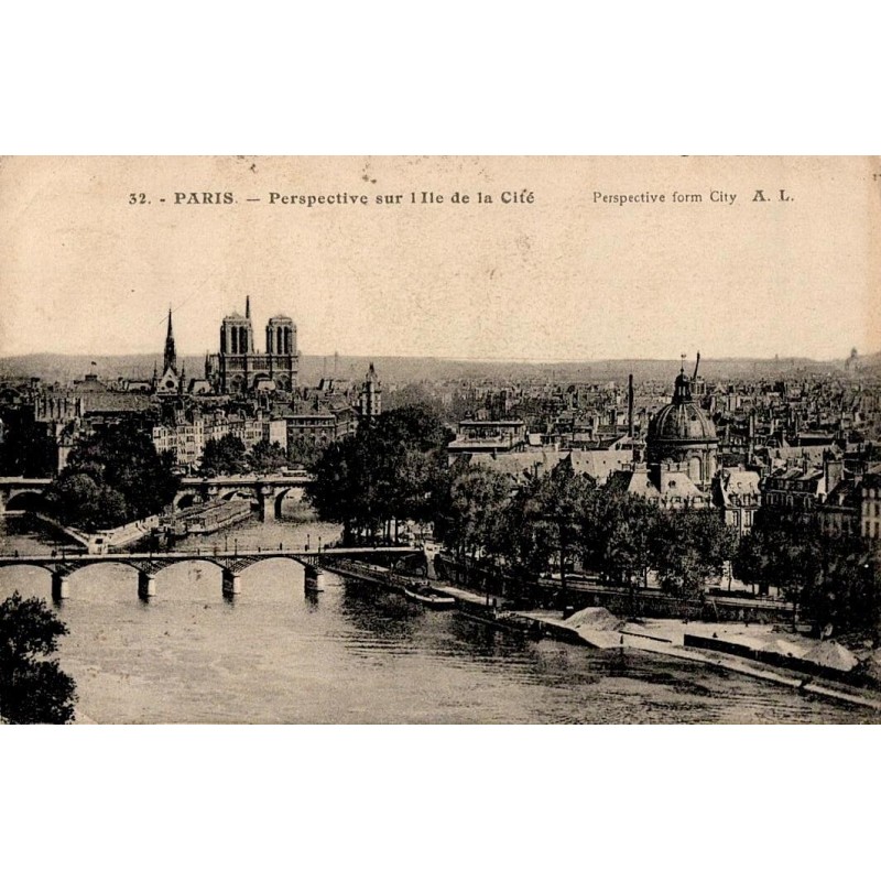 32 - PARIS - Perscpective sur l'Ile de la cité