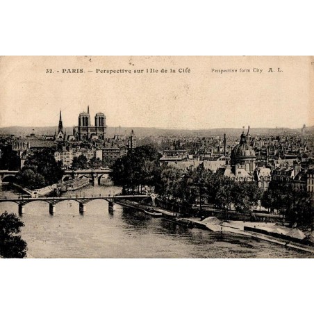 32 - PARIS - Perscpective sur l'Ile de la cité