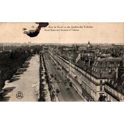 178 - PARIS - Rue de Rivoli et les Jardins des Tuilleries - Rivoli Street and Garden of Tuilerie