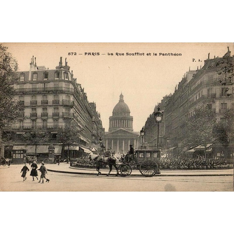 572 - PARIS - La Rue de Soufflot et le Panthéon P.A.