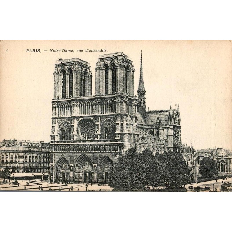 9 - PARIS - Notre Dame, Vue D'ensemble