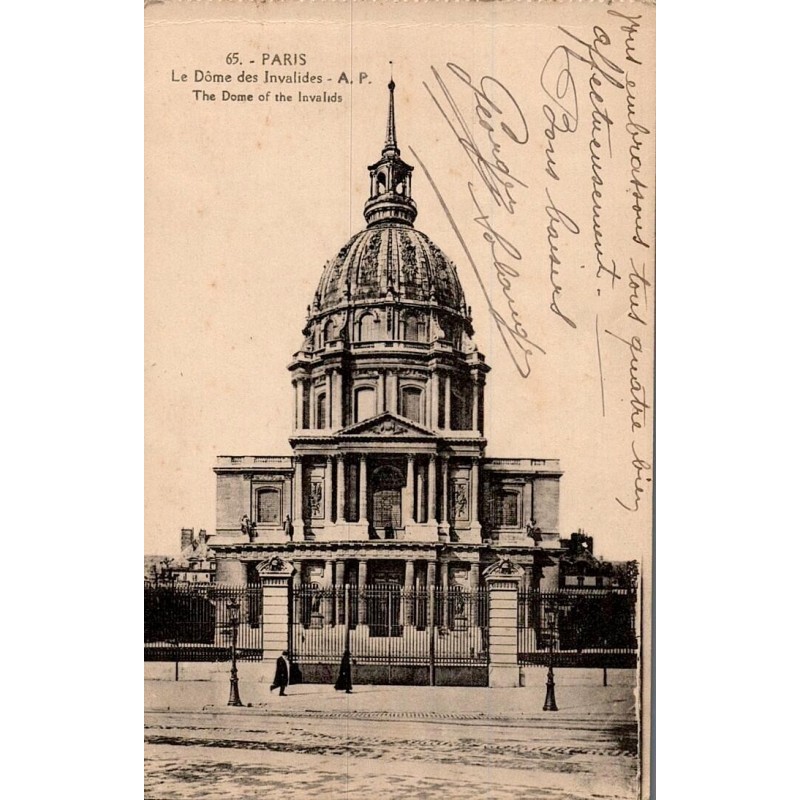 65 - PARIS - Le Dôme des Invalides - A. P. The Dome of the invalds