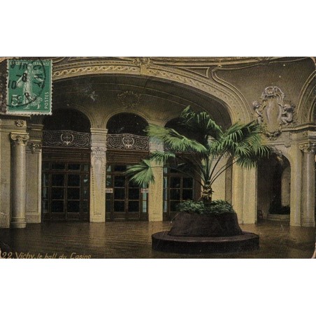 Carte postale ancienne – Vichy – Hall du Grand Casino (Allier)