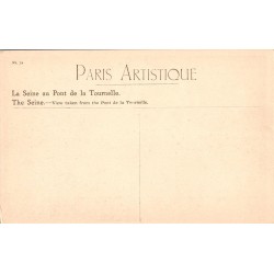 Carte postale ancienne Paris – La Seine au Pont de la Tournelle
