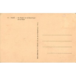 Carte postale ancienne Paris – Statue de la République et la place