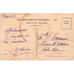 Carte postale ancienne Paris – Panorama Trocadéro vers Tour Eiffel