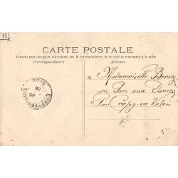 Carte postale ancienne Paris – Square Saint-Pierre, pont rustique