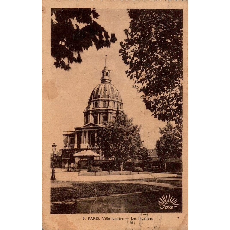 5 - PARIS - Ville Lumière - Les invalides