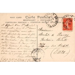 Carte postale ancienne – La Vision de Jeanne d’Arc, peintures murales du Panthéon