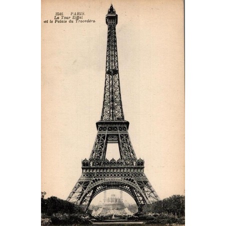 3546 - PARIS - La Tour Eiffel et le Palais du Trocadéro