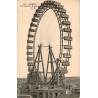 Carte postale ancienne de Paris montrant la Grande Roue dans une ambiance d’attraction urbaine et festive d’époque.
