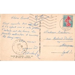 Carte postale ancienne Paris 6e – Église des Carmes, Croix de Lacordaire