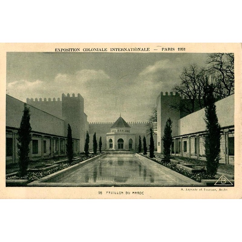 Carte postale ancienne Paris 1931 – Pavillon du Maroc
