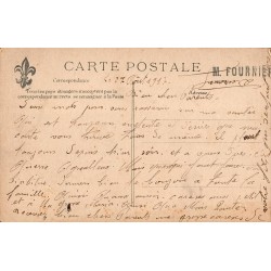 Carte postale ancienne de Paris montrant le cabaret du Moulin Rouge à Montmartre