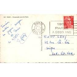 Carte postale ancienne Paris – Promenade sous les ponts