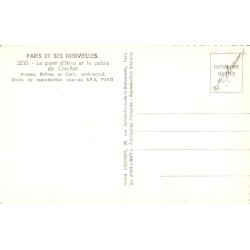 Carte postale ancienne Paris – Pont d’Iéna et Palais de Chaillot