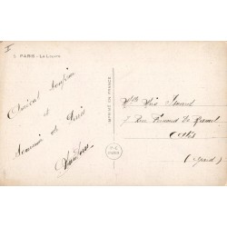 Carte postale ancienne Paris – Le Louvre