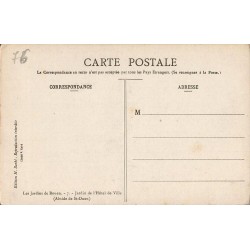 Carte postale ancienne Rouen Jardin de l’Hôtel de Ville Saint-Ouen