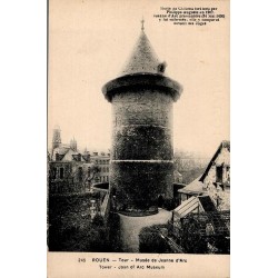 Carte postale ancienne Rouen Tour Jeanne d’Arc donjon