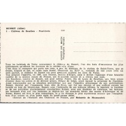 Carte postale ancienne – Château de Busset (Allier) – Vue historique