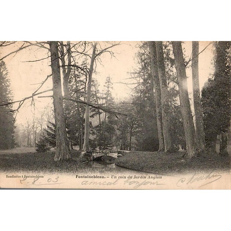 FONTAINEBLEAU - Un coin du Jardin Anglais