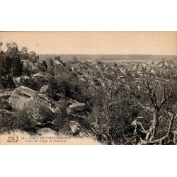 Carte postale ancienne Fontainebleau – Chaos des Gorges de Franchard