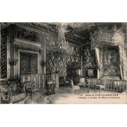 Carte postale ancienne chambre de Marie-Antoinette Palais de Fontainebleau