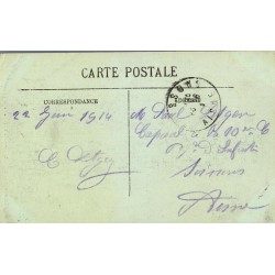 Carte postale ancienne Rambouillet – Parc et château depuis l’île des Poules