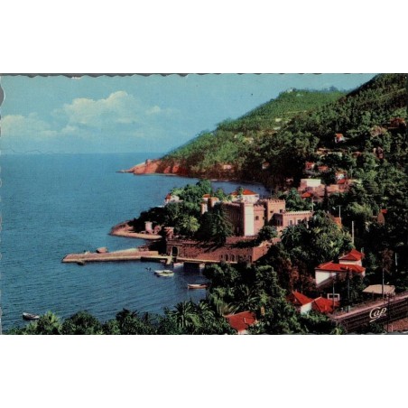 Carte postale ancienne – Théoule-sur-Mer, Grotte de Gardanne, falaises & mer (Côte d’Azur)