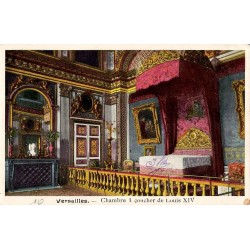 Carte postale ancienne Chambre à coucher de Louis XIV Versailles