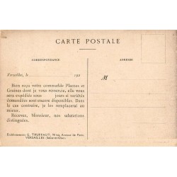 Carte postale ancienne Versailles – Roseraie et pylônes de roses Dorothy Perkins
