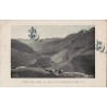 Carte postale ancienne – Col de la Cayolle, baie route & montagnes (Alpes)