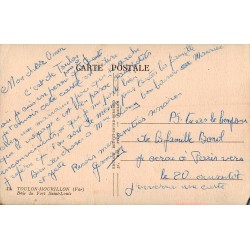 Carte postale ancienne Toulon Mourillon baie fort Saint-Louis circulée