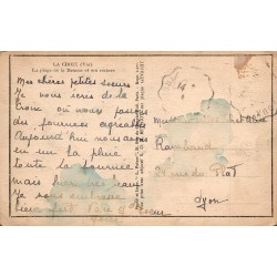 CPA La Croix-Valmer plage de la Douane rochers – carte postale ancienne circulée