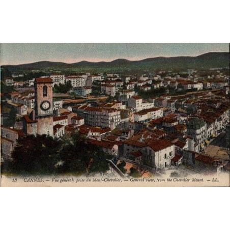 13 CANNES - Vue générale prise du mont Chevalier - Général view from the Chevalier Mount -- LL