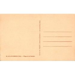 Carte postale ancienne Le Lavandou plage de la Favière