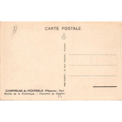 Carte postale ancienne Chartreuse de Montrieux entrée descente au Gapeau