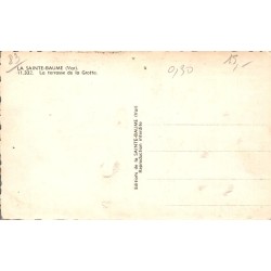 Carte CPSM Sainte-Baume terrasse de la grotte