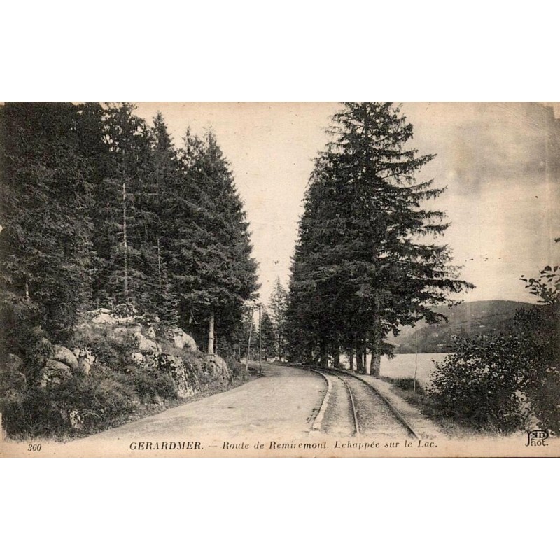 GERARMER - Route de Remiremont - L'Echapée sur le Lac