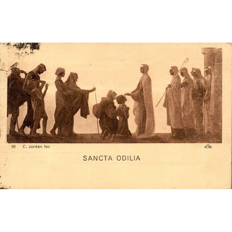 Carte postale ancienne Sancta Odilia Mont Sainte-Odile